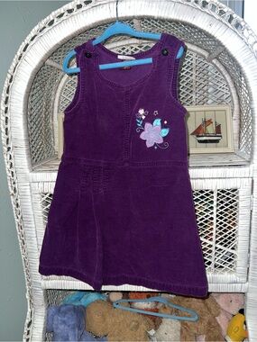 Y2k vintage Nevada purple corduroy dress